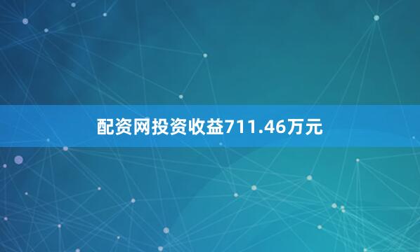 配资网投资收益711.46万元