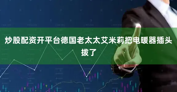 炒股配资开平台德国老太太艾米莉把电暖器插头拔了