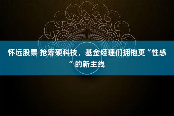 怀远股票 抢筹硬科技，基金经理们拥抱更“性感”的新主线