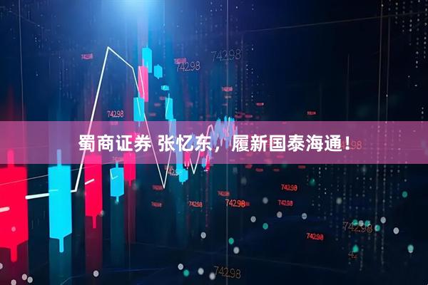 蜀商证券 张忆东，履新国泰海通！